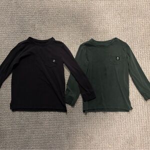 Rags to Raches Black and Green Long Sleeve Tees